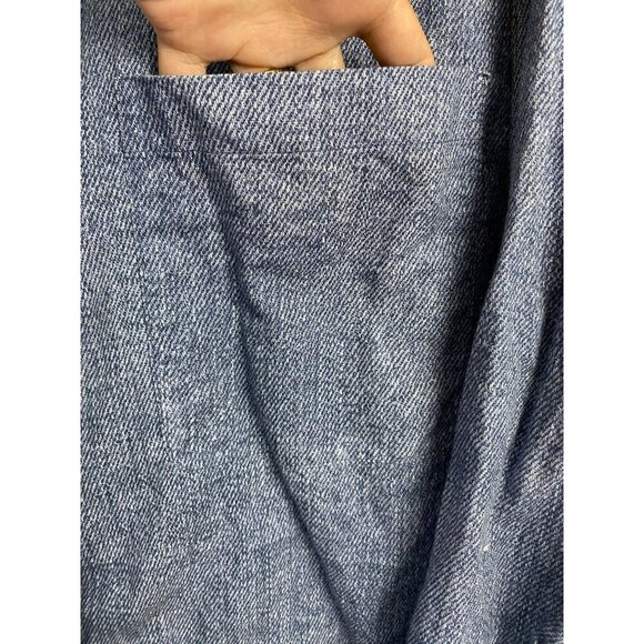 Cami NYC Linen Blend Chambray Women's Collared Long Sleeve Shirt Blue Size Large - Picture 10 of 15